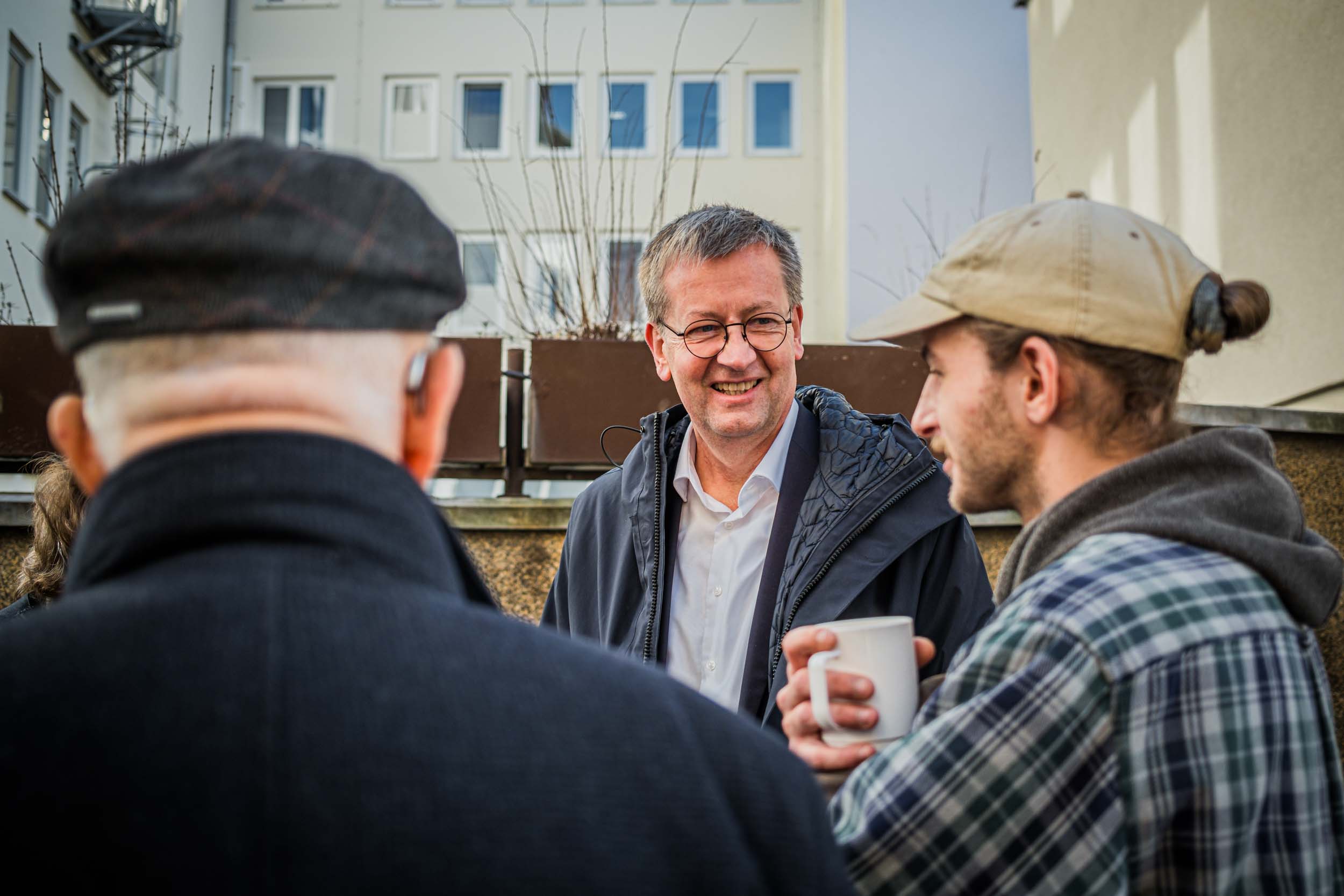 Bundesdrogenbeauftragter Burkhard Blienert besucht das VFG Betreuungszentrum
